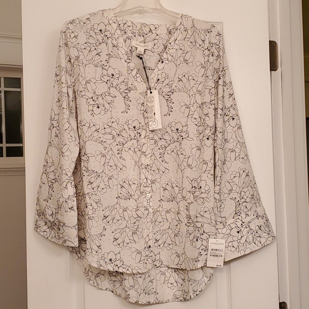 🤍 NWT Treasure & Bond Pajama Style Shirt 🤍